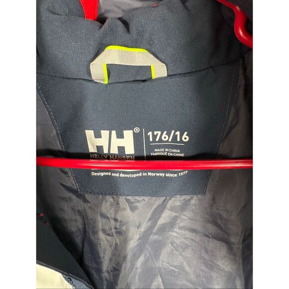 Helly Hansen Cyclone Ski Winter Jacket boys NAVY 16 - Picture 10 of 10